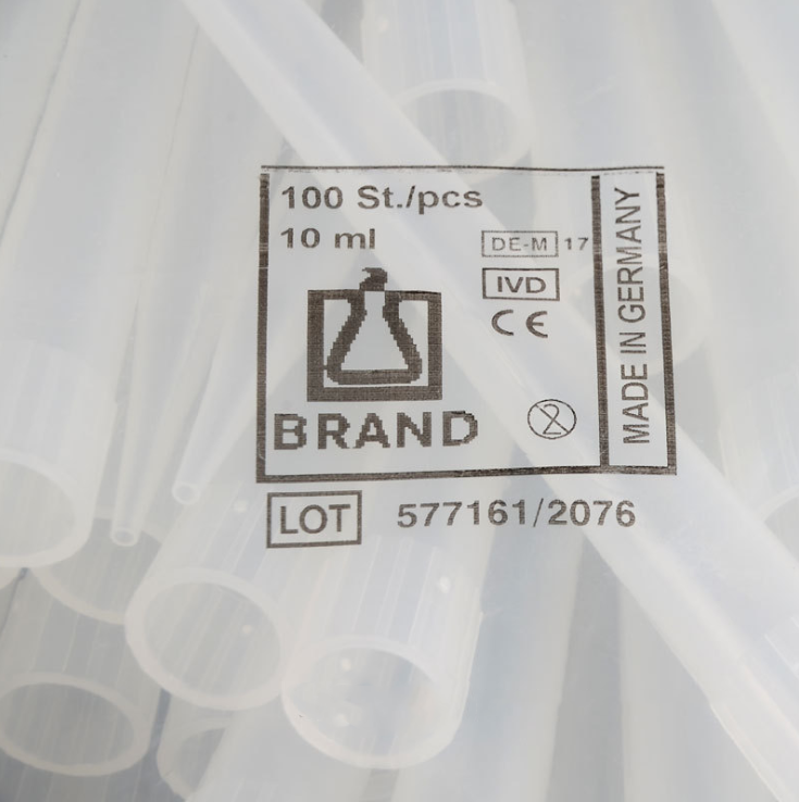 10德國(guó)Brand 普蘭德 原裝10ml無菌袋裝/盒裝吸頭