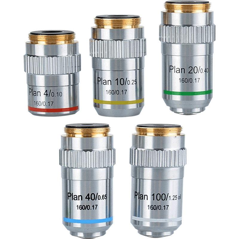 科研教學無限遠平場消色差物鏡