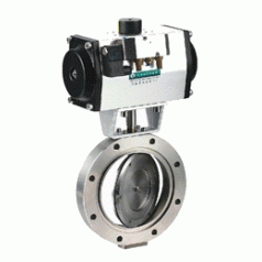 GIQ型不銹鋼氣動高真空蝶閥結(jié)構(gòu)圖