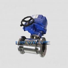 進口防爆衛(wèi)生 電動法蘭球閥