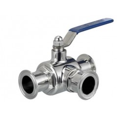 供應(yīng)Q84F、Q85F衛(wèi)生 三通快裝球閥