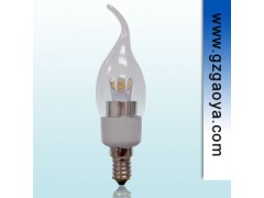 高亮度 顯色指數(shù)80以上 3w E14 LED蠟燭燈泡