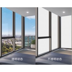 夾層調(diào)光玻璃5+5普白霧化 超白電控玻璃 變色玻璃廠(chǎng)家可施工